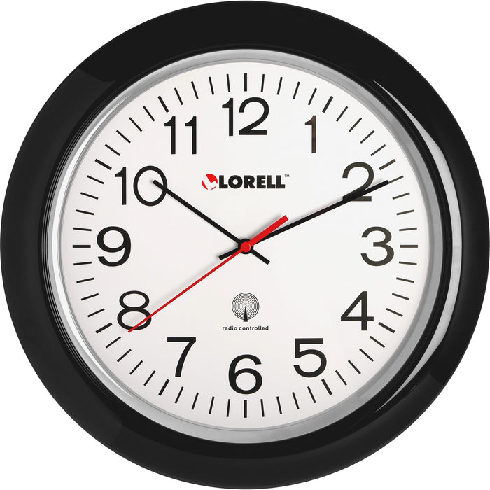 Lorell 13-1/4" Radio Controlled Wall Clock - LLR60994