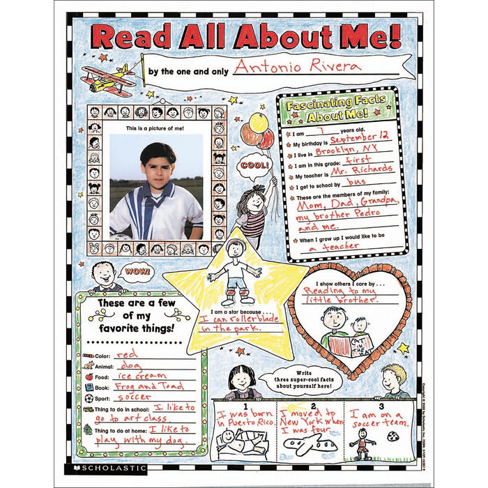 Scholastic Teach Res. Read About Me Poster - SHS0439152852