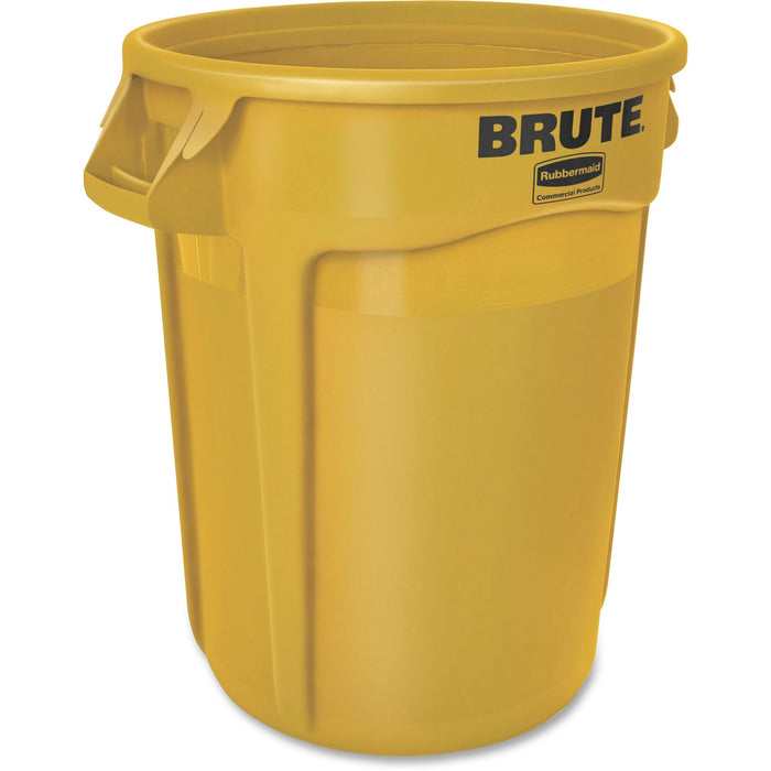 Rubbermaid Commercial Brute 32-Gallon Vented Container - RCP263200YEL