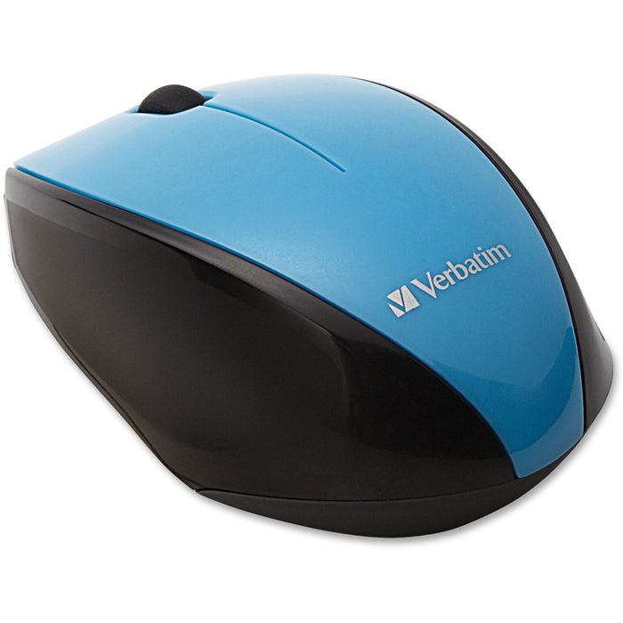 Verbatim Wireless Notebook Multi-Trac Blue LED Mouse - Blue - VER97993