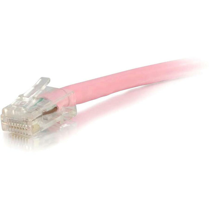 C2G 25 ft Cat6 Non Booted UTP Unshielded Network Patch Cable - Pink - CGO04267
