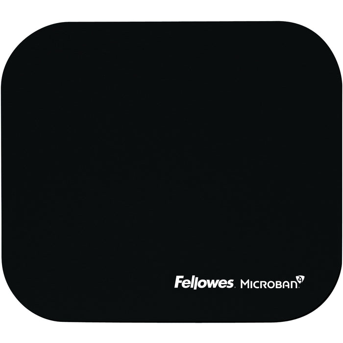 Fellowes Microban&reg; Mouse Pad - Black - FEL5933901
