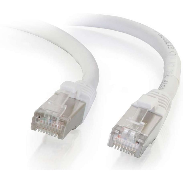 C2G 7ft Cat6 Snagless Shielded (STP) Network Patch Cable - White - CGO00920