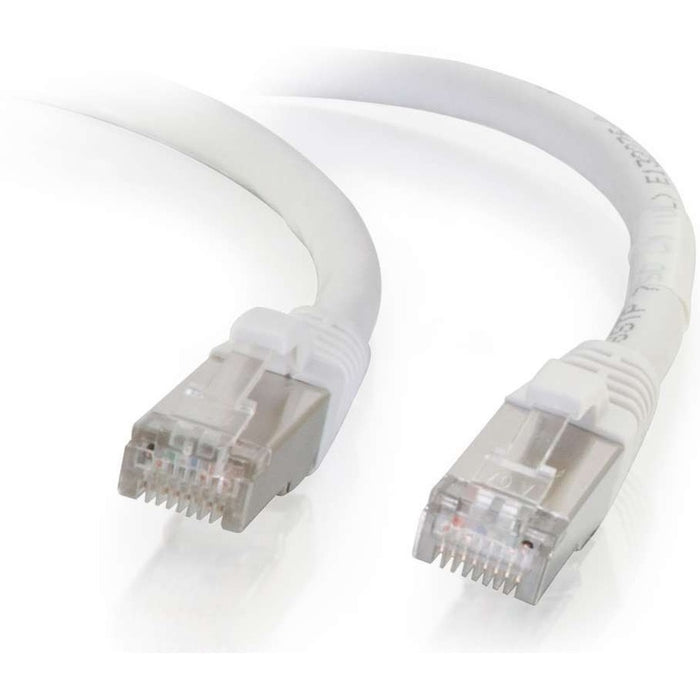 C2G-9ft Cat6 Snagless Shielded (STP) Network Patch Cable - White - CGO00922