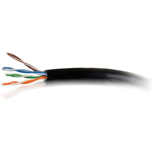 C2G 1000ft Cat6 Bulk Ethernet Network Cable-Solid UTP Riser CMR Black TAA - CGO56027