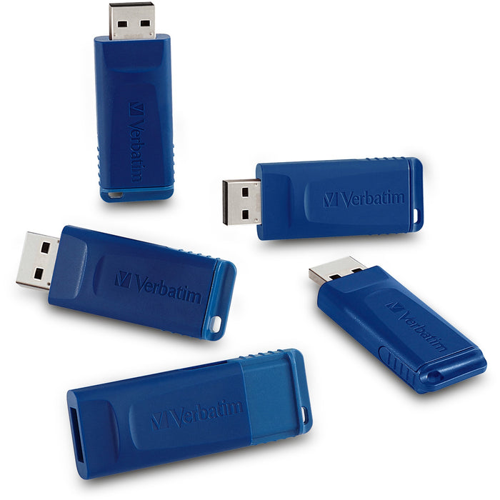 16GB USB Flash Drive - 5pk - Blue - VER99810