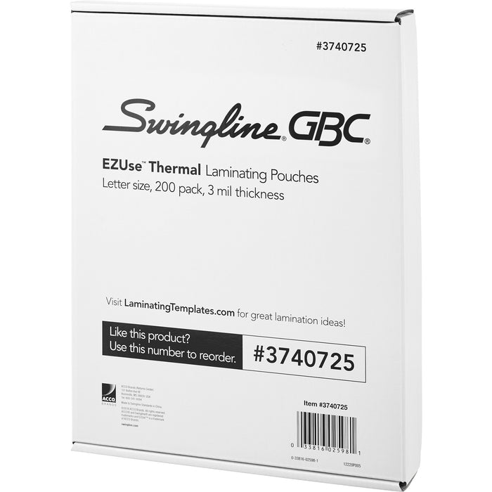 GBC EZUse Thermal Laminating Pouches - GBC3740725