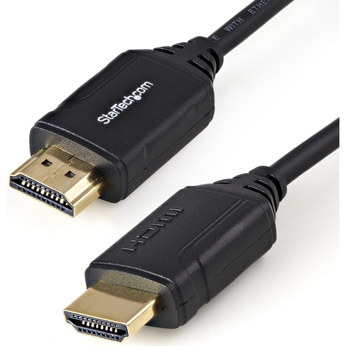 StarTech.com 1.6ft/50cm Premium Certified HDMI 2.0 Cable with Ethernet, High Speed Ultra HD 4K 60Hz HDMI Cable HDR10 UHD HDMI Monitor Cord - STCHDMM50CMP