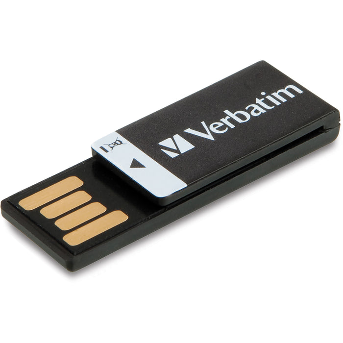 16GB Clip-it USB Flash Drive - Black - VER43951