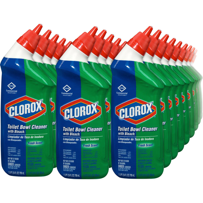 Clorox Commercial Solutions Manual Toilet Bowl Cleaner w/ Bleach - CLO00031PL