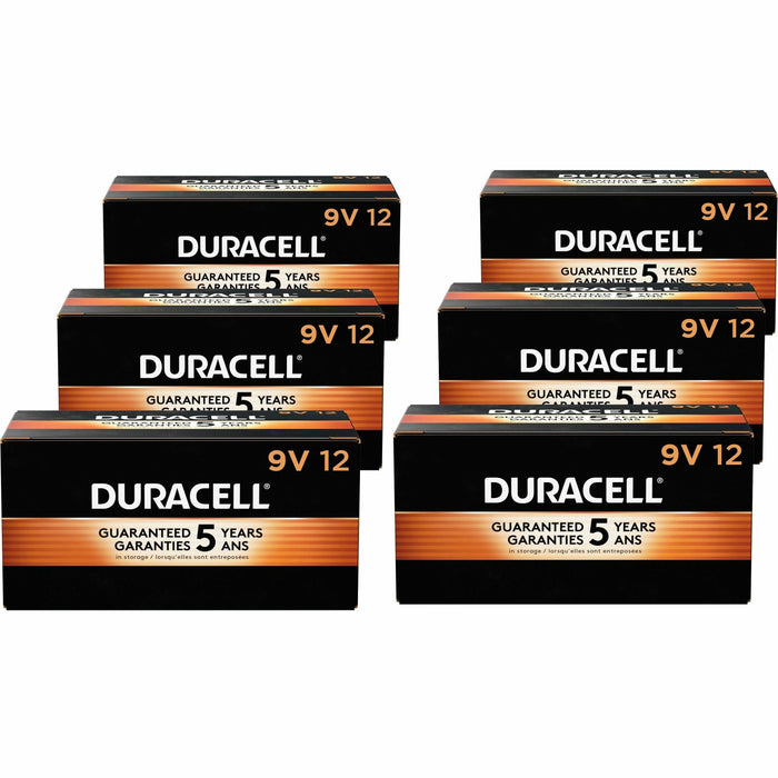 Duracell Coppertop Alkaline 9V Battery Boxes of 12 - DUR01601CT