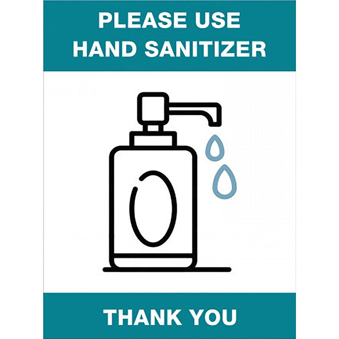 Lorell Please Use Hand Sanitizer Sign - LLR00254