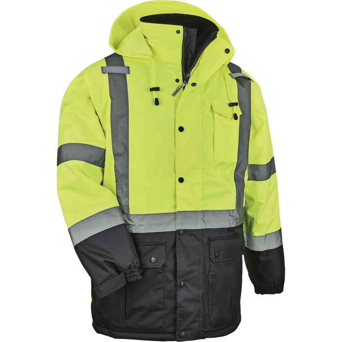 GloWear 8384 Type R Class 3 Hi-Vis Quilted Thermal Parka - EGO25566