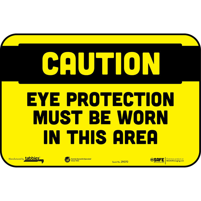 Tabbies EYE PROTECTION MUST BE WORN Wall Decal - TAB29070