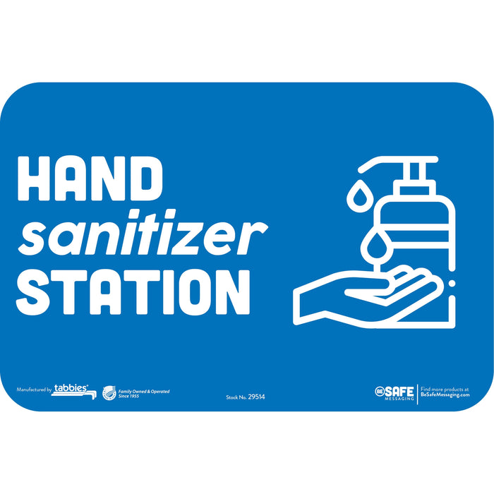 Tabbies HAND SANITIZER STATION Wall Safety Decal - TAB29514