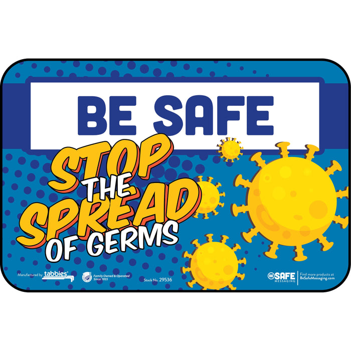 Tabbies STOP SPREAD OF GERMS Wall Safety Decals - TAB29536