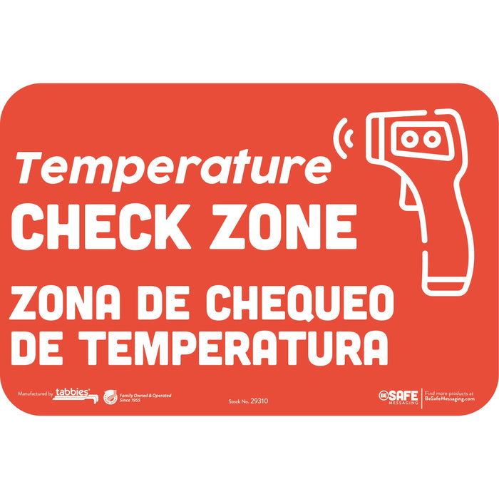 Tabbies Temperature CHECK ZONE Wall Decal - TAB29310