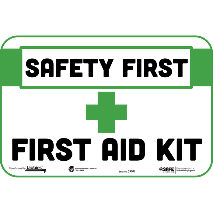 Tabbies SAFETY FIRST/FIRST AID KIT Wall Decal - TAB29071