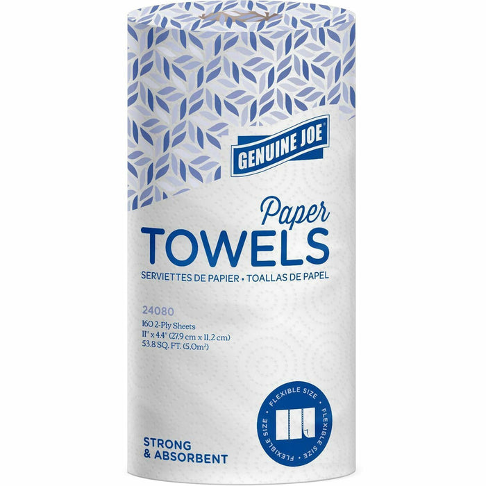 Genuine Joe Kitchen Roll Flexible Size Towels - GJO24080