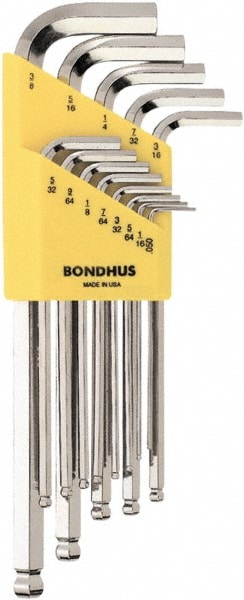 Bondhus 16937 "L" Hex Key Sets Inch