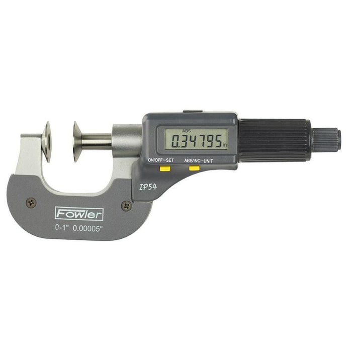 Fowler 54-860-301 Disc Anvil Outside Micrometers