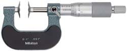 Mitutoyo 123-128 Disc Anvil Outside Micrometers