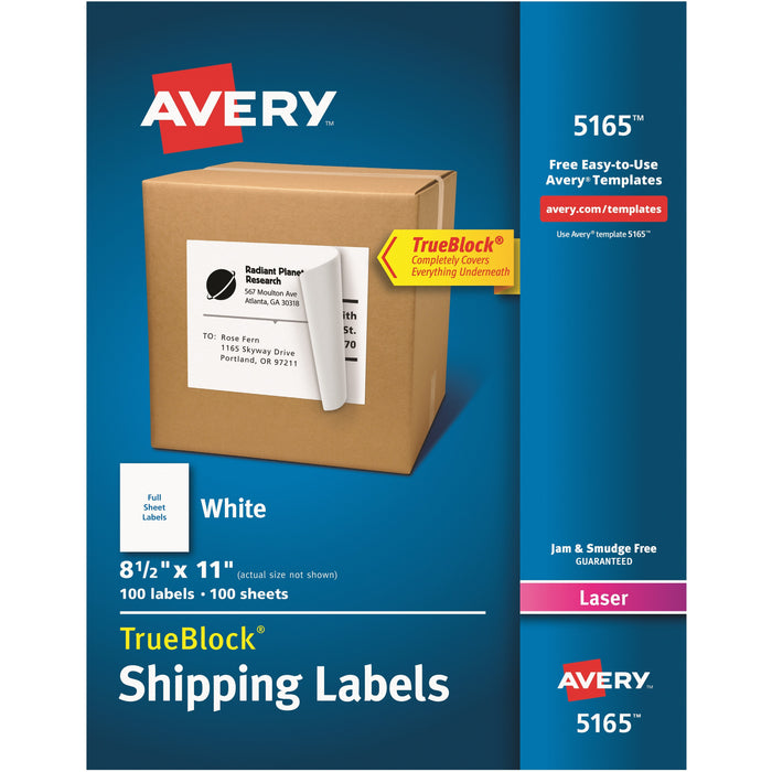 Avery&reg; Easy Peel White Shipping Labels - AVE5165