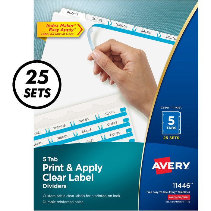 Avery&reg; Index Maker Print & Apply Dividers - AVE11446