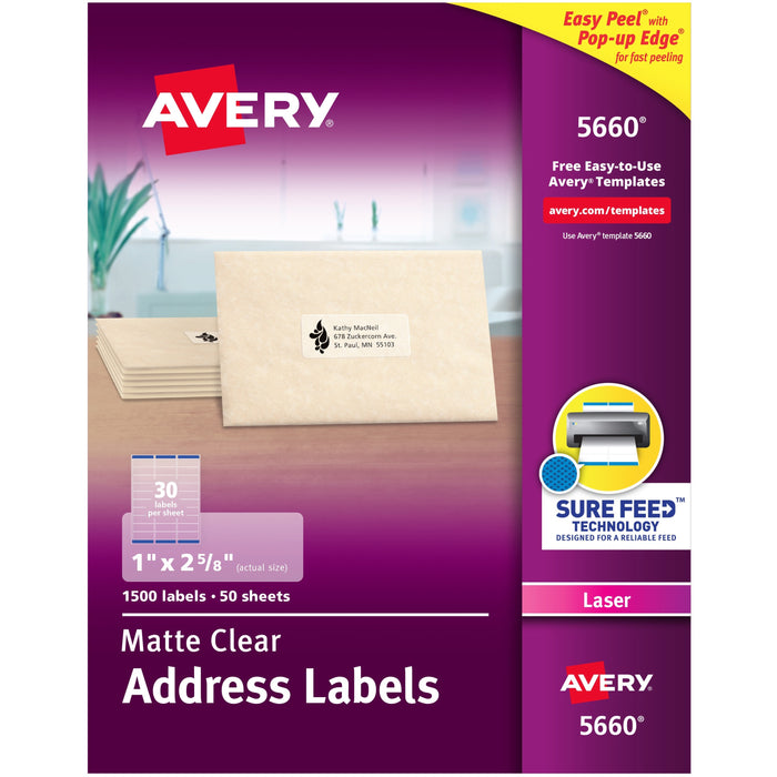 Avery&reg; Easy Peel Return Address Labels - AVE5660
