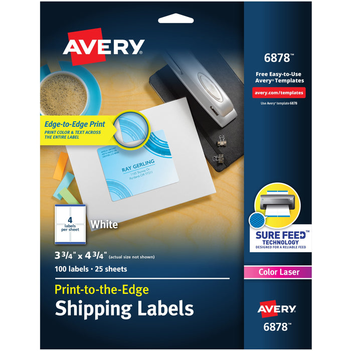 Avery&reg; Print-to-the-Edge Shipping Labels - AVE6878