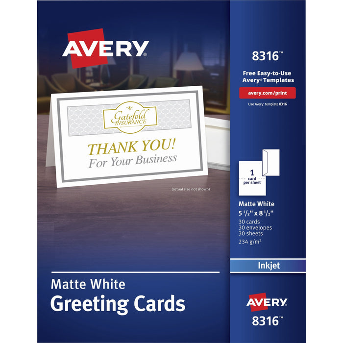 Avery&reg; Half-fold Greeting Cards - AVE8316