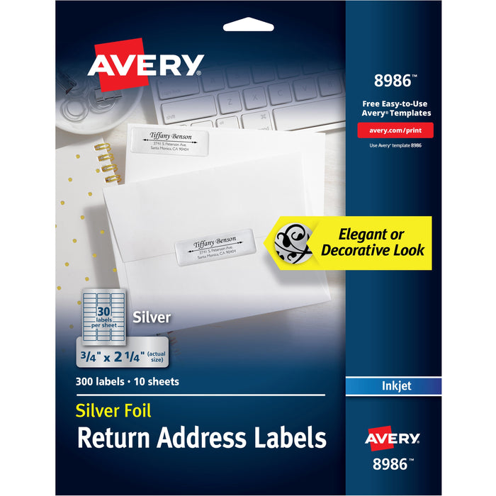 Avery&reg; Gold Foil Mailing Labels - AVE8986