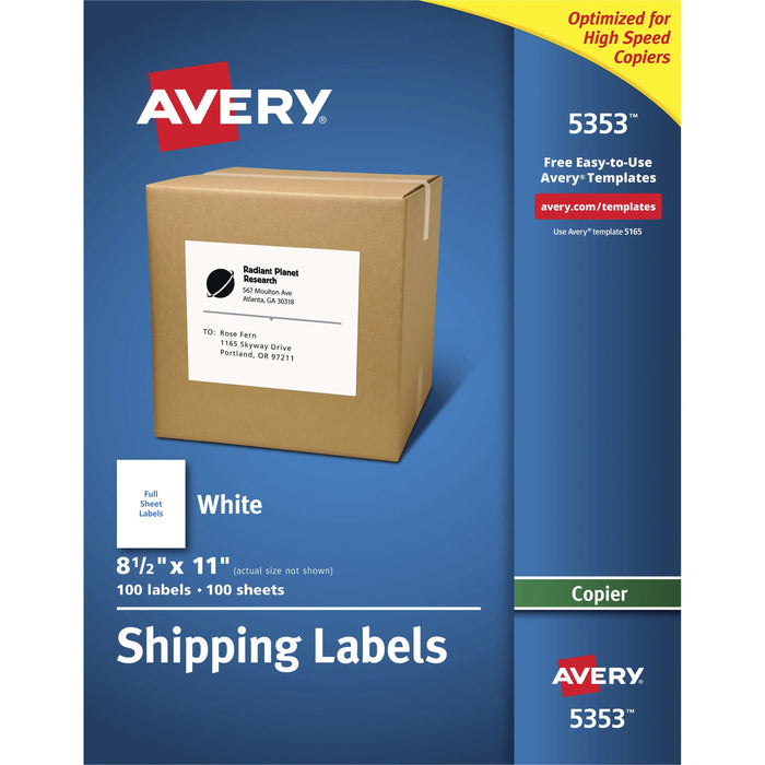 Avery&reg; Copier Address Labels - AVE5353