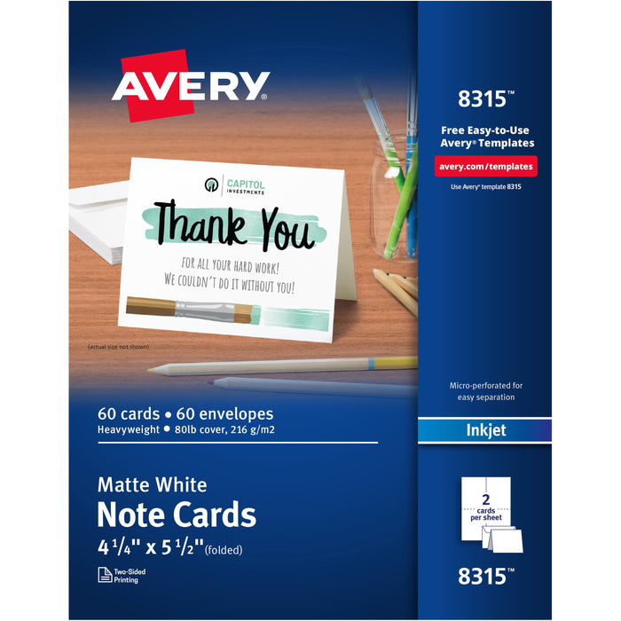 Avery&reg; Note Cards - AVE8315