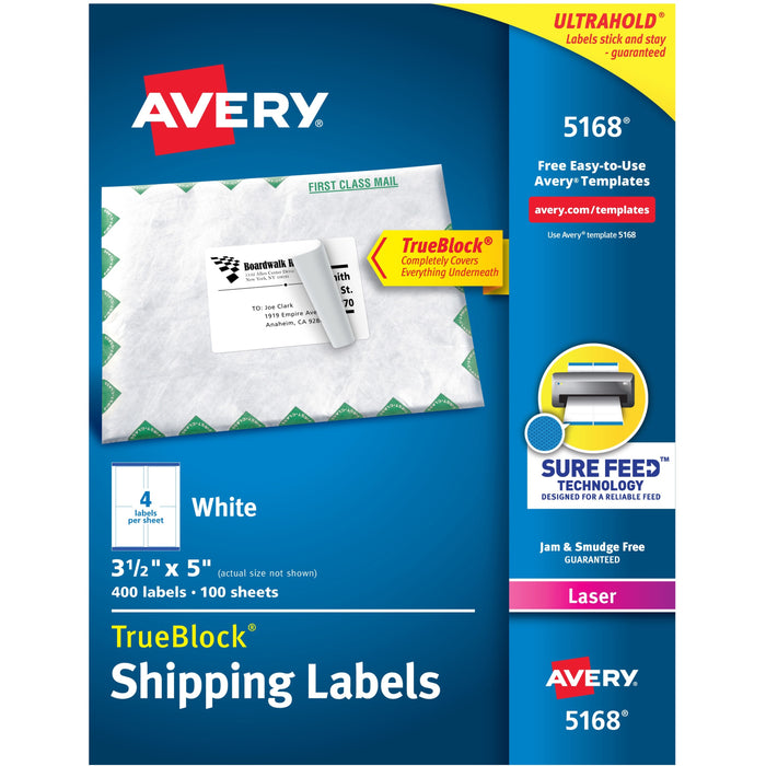 Avery&reg; Easy Peel White Shipping Labels - AVE5168