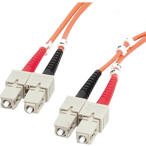 StarTech.com 2m Fiber Optic Cable - Multimode Duplex 62.5/125 - LSZH - SC/SC - OM1 - SC to SC Fiber Patch Cable - STCFIBSCSC2