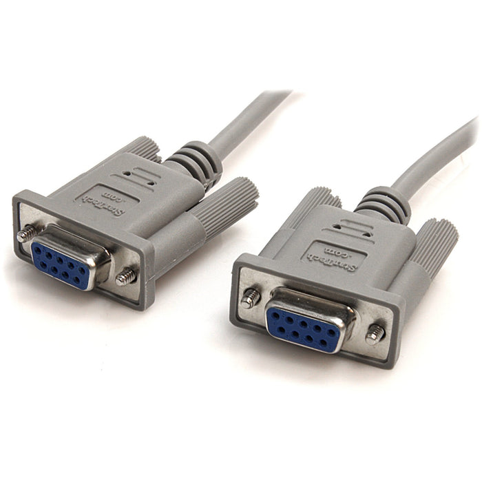 StarTech.com Serial Null modem cable - DB-9 (F) - DB-9 (F) - 3 m - STCSCNM9FF