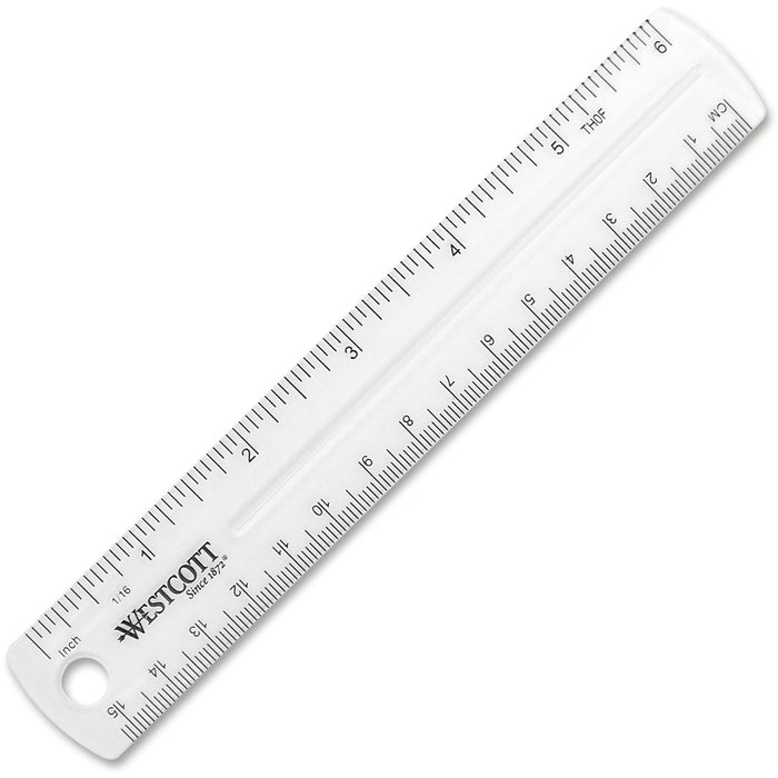 Westcott Clear Plastic Ruler - ACM45016