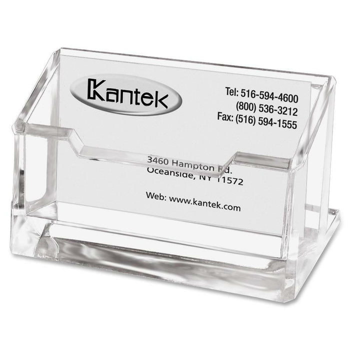 Kantek Acrylic Business Card Holder - KTKAD30