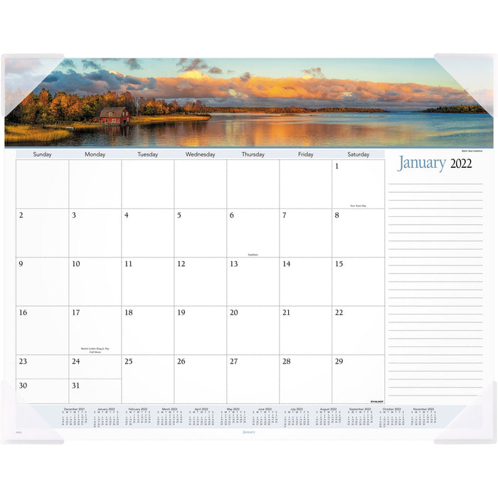 At-A-Glance Panoramic Landscape Monthly Desk Pad - AAG89802