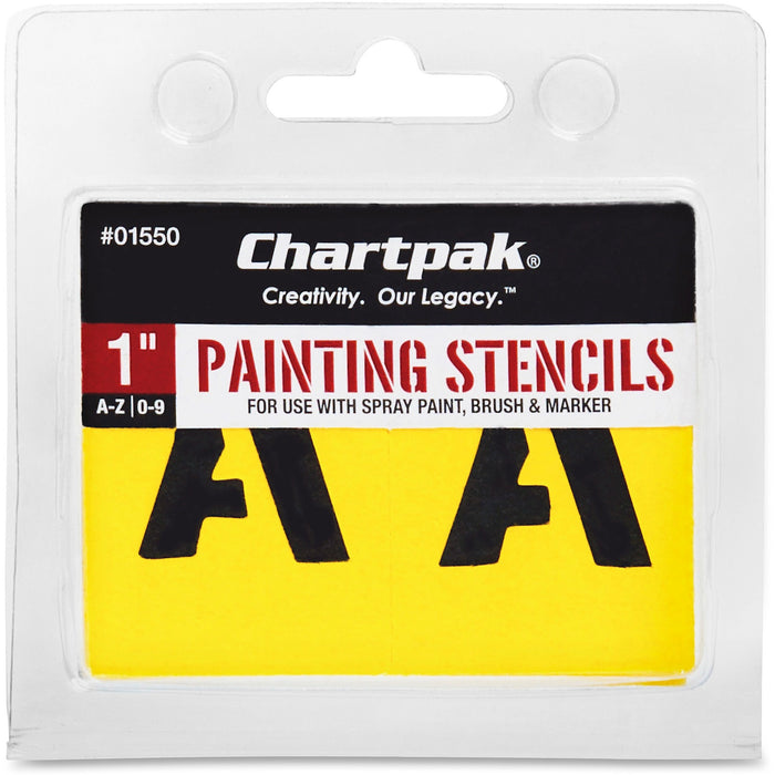 Chartpak Painting Letters/Numbers Stencils - CHA01550