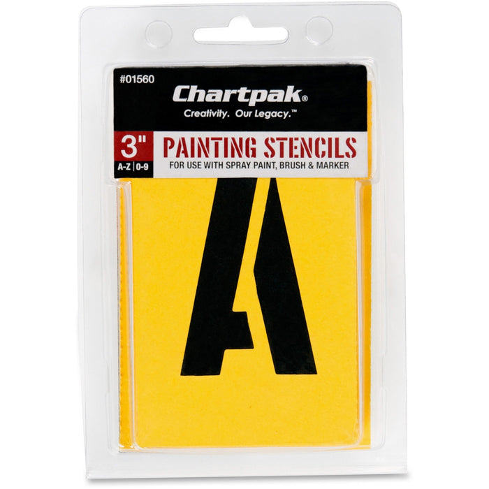 Chartpak Painting Letters/Numbers Stencils - CHA01560