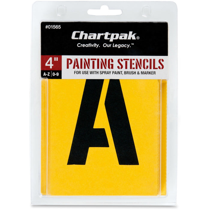 Chartpak Painting Letters/Numbers Stencils - CHA01565