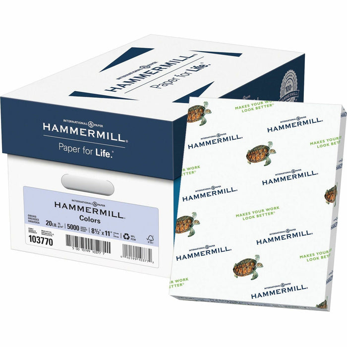 Hammermill Colors Recycled Copy Paper - Orchid - HAM103770