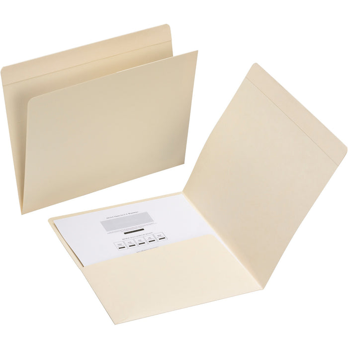 Smead Straight Tab Cut Letter Recycled Top Tab File Folder - SMD10315
