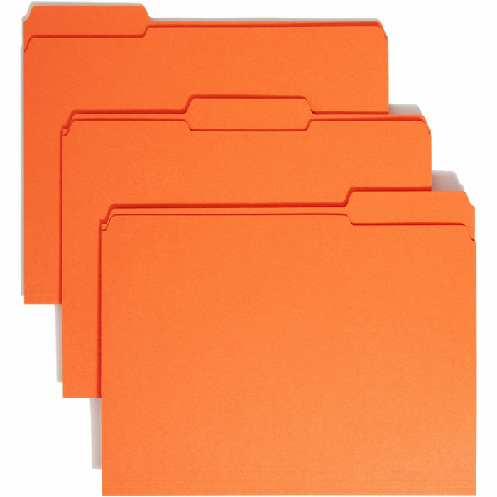 Smead Colored 1/3 Tab Cut Letter Recycled Top Tab File Folder - SMD12534