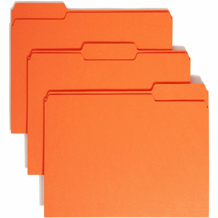 Smead Colored 1/3 Tab Cut Letter Recycled Top Tab File Folder - SMD12543