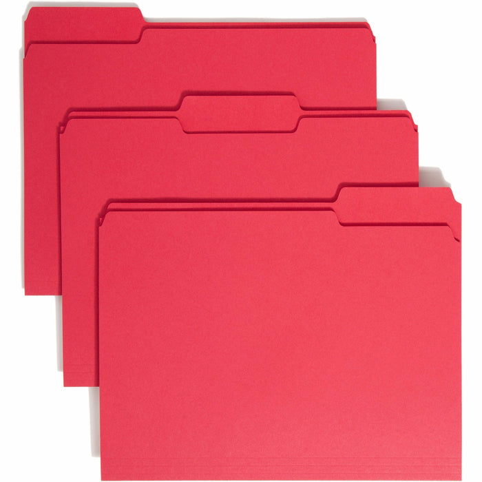 Smead 1/3 Tab Cut Letter Recycled Top Tab File Folder - SMD12743