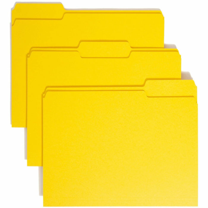 Smead Colored 1/3 Tab Cut Letter Recycled Top Tab File Folder - SMD12943