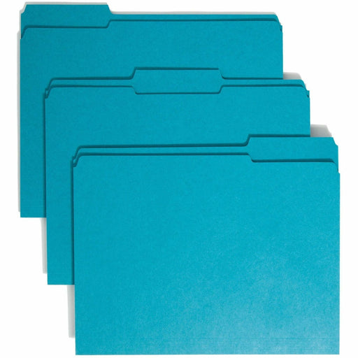 Smead Colored 1/3 Tab Cut Letter Recycled Top Tab File Folder - SMD13134 Smead Manufacturing Company